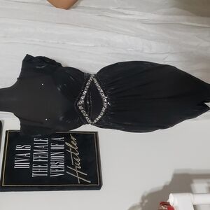 Bebe vintage Beautiful black tulip dress #020